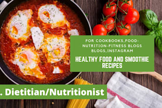 write professional ebook cookbook or diet plan with healthy recipes