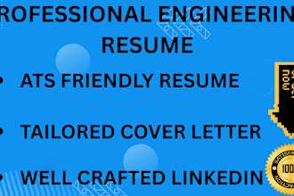 craft you a professional and ats friendly engineering resume