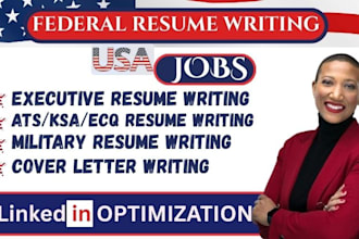 write professional federal resume, ats resume, federal resume for usajobs