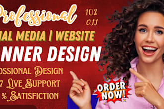 make creative professional website banner, slider, ad banner
