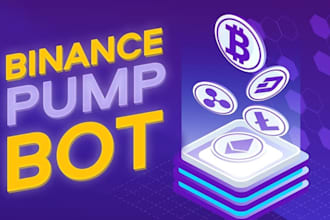 develop crypto trading bot on pump fun and bonk fun pine script