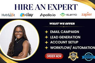 set up workflows using clay com hubspot apollo io and zapier