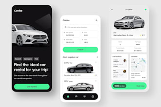develop car rental app, ai taxi booking app, ai fleet management app