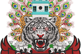make embroidery digitizing, designs and images to various embroidery mode