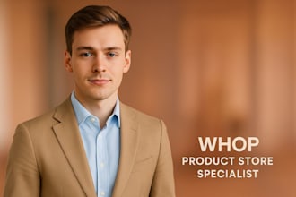 whop store page, digital products, whop landing page whop course setup for brand