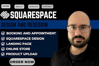 build squarespace business site design squarespace website with SEO