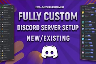 professionally setup best gm custom discord server