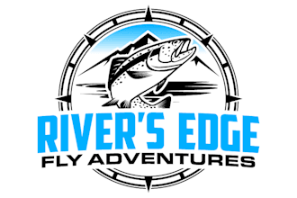 design beautiful river fishing logo for your business