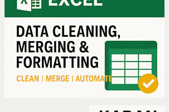 clean, merge, format, and automate your excel data