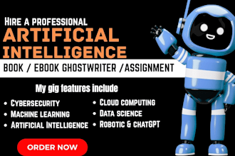 write your artificial intelligence ebook, machine learning, technical writing