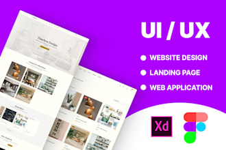 design modern website and landing page UI UX in figma