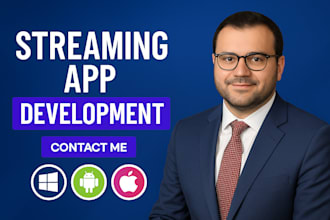 build streaming app, video player app, live streaming app, music stream app