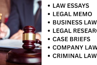 do business law, company law, memo, case briefs, legal research and casestudies