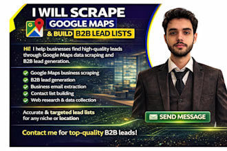scrap google maps for business emails and lead generation