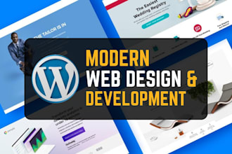 design and develop clean modern wordpress website