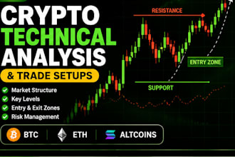 provide crypto technical analysis and trade setups