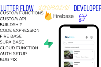 build flutterflow mobile app, low code app development, flutter flow