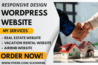 design wordpress real estate agent idx mls vacation rental website landing page