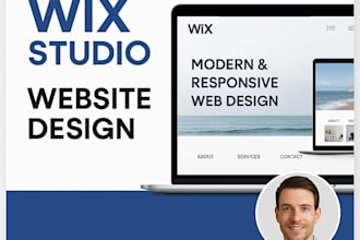 design and build a professional wix studio website for your brand