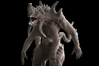 fix 3d nsfw creature character, vrm avatar, humanoid character,animate3d, animal