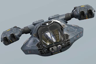 do exterior design for spaceship model, spacex starship, 3d tank, 3d battleship