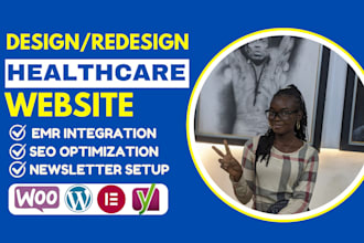 design health care website, medical, dental, assisted living wordpress website