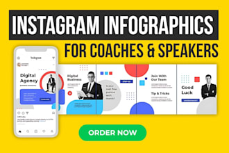 design instagram infographics for life coaches and motivational speakers
