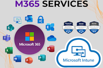 do microsoft 365 and intune setup with security,  compliance