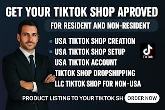 setup USA tik tok shop tiktok shop setup create USA tiktok shop for non USA