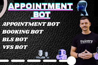 build bls appointment bot, script bls, vfs bot, tls bot, autofill bot,ticket bot