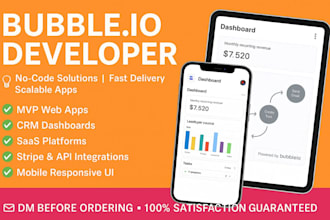 bubble io developer bubble mvp bubble crm bubble marketplace bubble saas web app