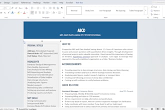 work on word, excel, powerpoint design