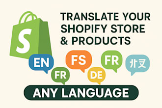 professionally translate your shopify store and product pages into any language