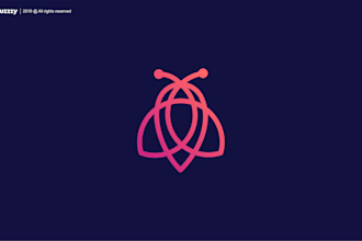 create a clean and elegant minimalist line art logo design