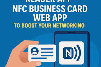 develop nfc reader app, nfc business card web app to boost your networking