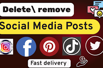delete your facebook or instagram or social media posts