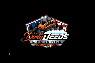 create creative and good looking skid steer logo  design