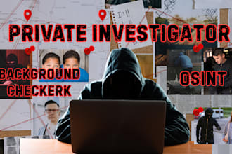 be your private investigator to background check osint detective due diligence