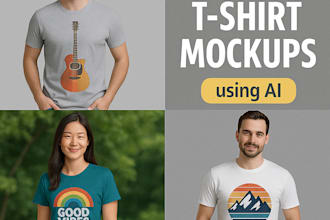 create realistic t shirt mockups using ai