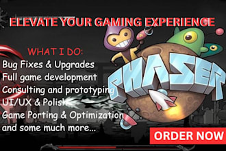 develop 2d games for web, browser, and mobile using phaser game engine