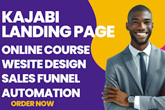 build kajabi website, kajabi online course or kajabi landing page