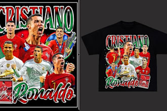 design custom 90s bootleg, raptee, vintage all sport t shirt design  in 12hrs