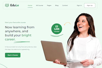 build a lms website for online courses, coaching, or school platforms