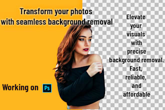 do photoshop editing , expert background removal service