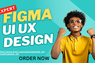 design professional figma UI UX for website and mobile app with figma wireframe