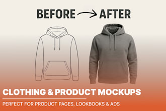 create high quality mockups of your clothing or product line