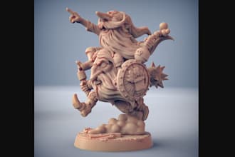 create custom 3d dnd miniature for tabletop game,3d printed dnd mini creature
