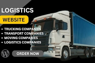 build a logistics website, trucking website and redesign logistics website
