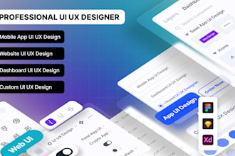 do UI UX design, website, dashboard and mobile app UI UX design