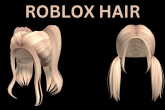 model realistic or stylized roblox hair and 3d ugc items